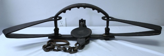 American Fur & Trade Co. HBC #6 Grizzly Bear Trap, 44" Long Overall, 15" Wide Jaws, SN#AFT2783