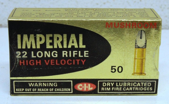 Full Vintage Box C-I-L Imperial .22 LR Cartridges