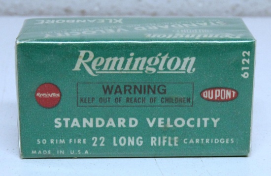 Full Vintage Box Remington Standard Velocity .22 LR Cartridges