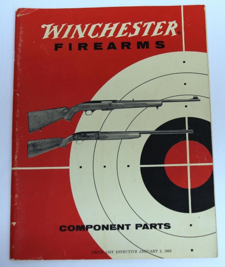 Old Winchester Literature 1962 Winchester Firearms Component Parts Price List Catalog