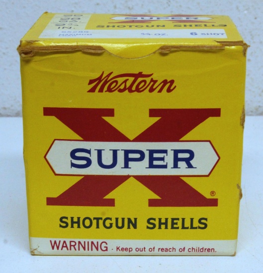 Full Vintage Box Western Super-X 28 Ga. 2 3/4" Shotshells