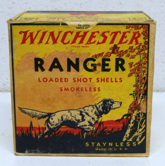 Full Vintage Box Winchester Ranger 20 Ga. 2 1/2" Shotshells