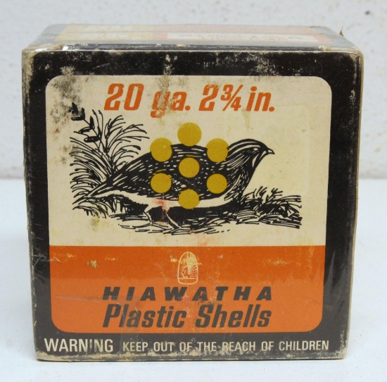 Full Vintage Box Gambles Hiawatha 20 Ga. 2 3/4" Shotshells