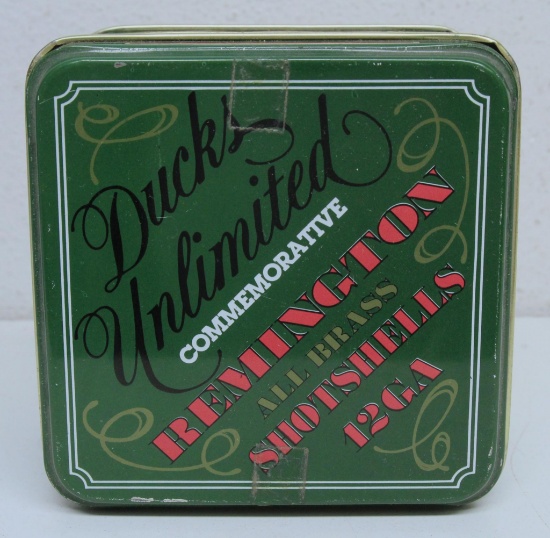 Ducks Unlimited 50th Anniversary Commemorative Full Tin All Brass 12 Ga. Shotshells