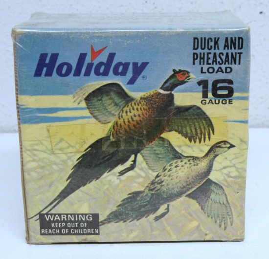 Full Vintage Box Holiday Duck and Pheasant Load 16 Ga. 2 3/4" Shotshells