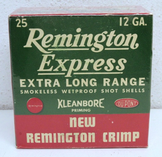 Full Vintage Box Remington Express 12 Ga. 2 3/4" Shotshells