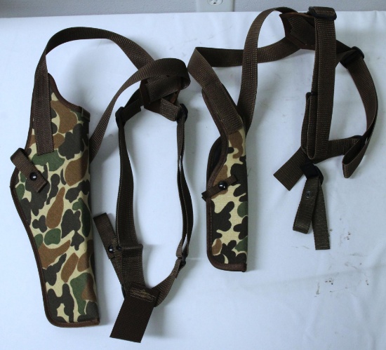 2 Uncle Mike's Nylon Shoulder Holsters, Size 4 Scoped and Size 5