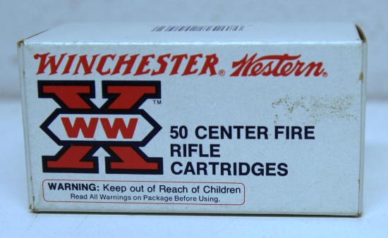 Full Vintage Box Winchester Western .25-20 Winchester 86 gr. SP Cartridges