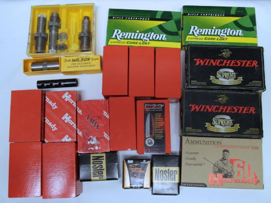 Large Lot Reloading Supplies for 7 mm Rem. Mag. Cartridges - 5 Full Boxes Fired Brass, 7 mm Rem.