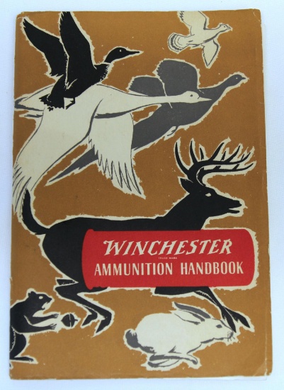 Old Winchester Literature 1953 4th Edition Winchester Ammunition Handbook - The cover has pulled