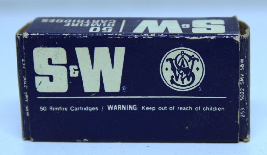 Full Vintage Box Smith & Wesson Max-Velocity .22 Short Cartridges