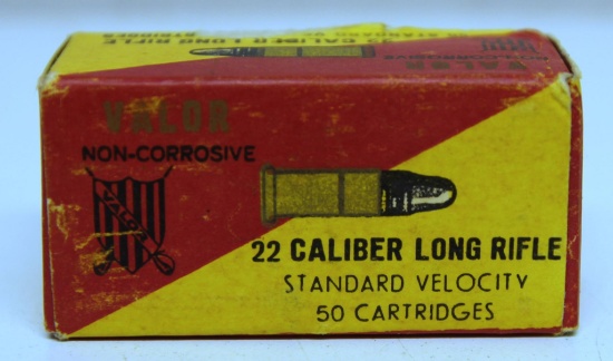 Full Vintage Box Valor .22 LR Cartridges