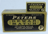 Full Vintage Brick Peters Dewar Match .22 LR Cartridges