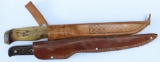 2 Fishing Filet Knives - Schrade Uncle Henry and J. Marttiini