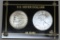 100 Years U.S. Silver Dollars - 1902 O Morgan Dollar, 2002 Silver Eagle