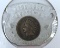 1907 Indian Head Cent in Good Luck Souvenir Holder