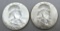 1949 and 1950 Franklin Half Dollars