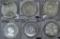 6 Better Silver Foreign Dollars - 1975 Silver 50 Francs, 1967 Silver 10 Francs, 1952 Silver Mexico