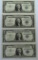 3 1957 and 1 1935 F One Dollar Silver Certificate Star Notes