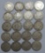 20 Mixed Date Liberty Head Nickels 1897-1911