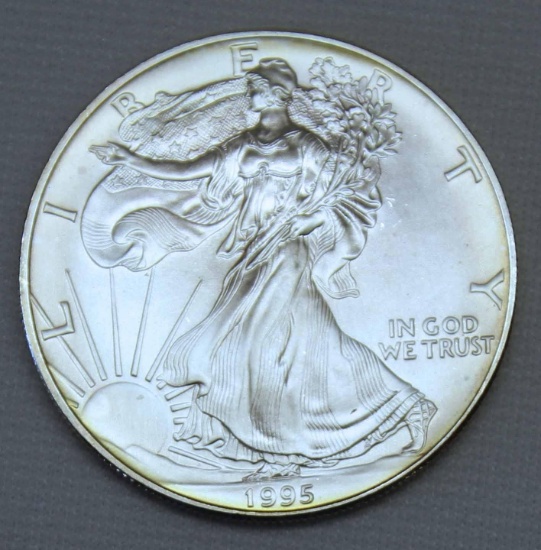 1995 Silver Eagle .999 Silver Bullion