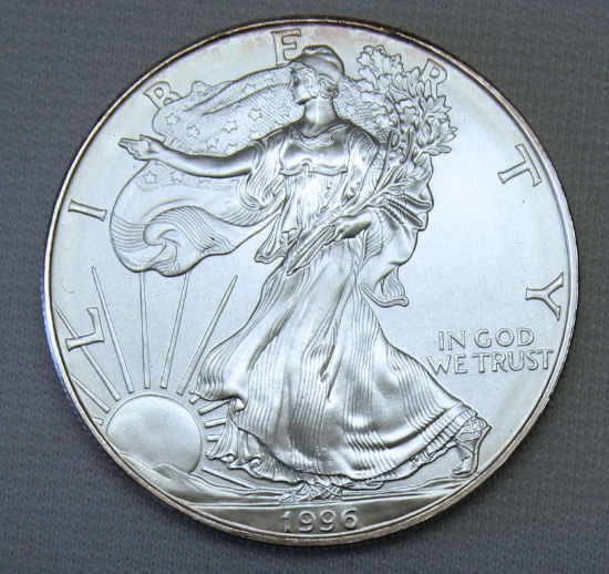 1996 Silver Eagle .999 Silver Bullion