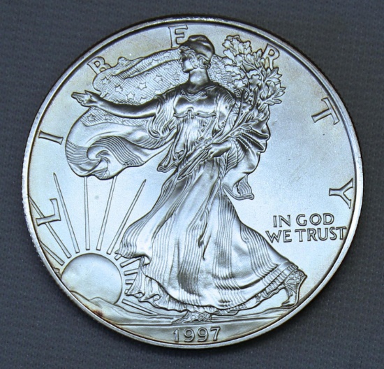 1997 Silver Eagle .999 Silver Bullion