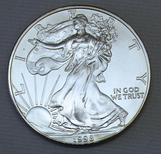 1998 Silver Eagle .999 Silver Bullion