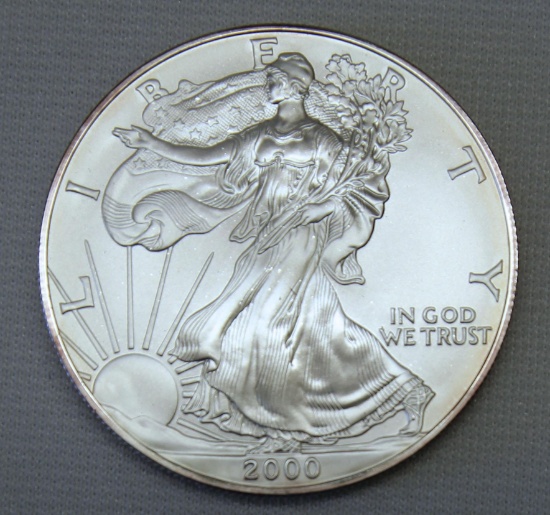 2000 Silver Eagle .999 Silver Bullion