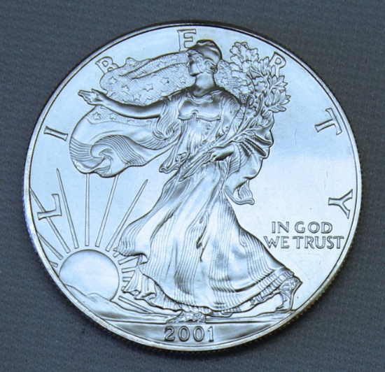 2001 Silver Eagle .999 Silver Bullion