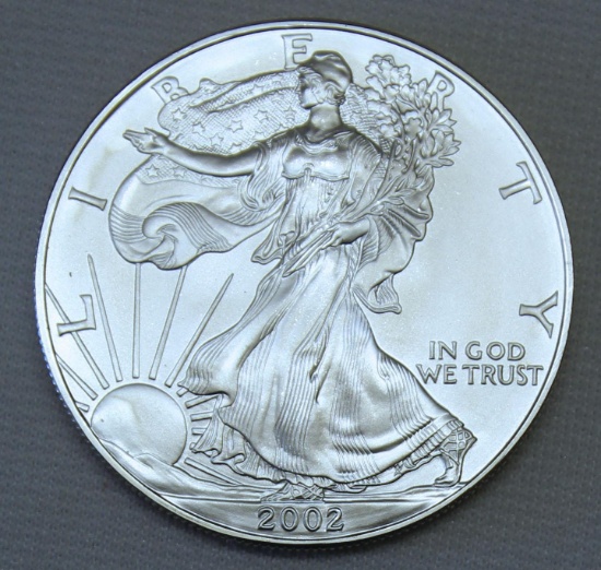 2002 Silver Eagle .999 Silver Bullion