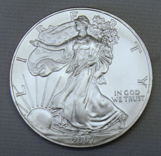2007 Silver Eagle .999 Silver Bullion