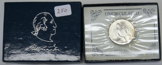 1982 U.S. Mint George Washington Uncirculated Commemorative Silver Half Dollar