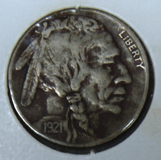 1921 S Buffalo Indian Head Nickel, Key Date