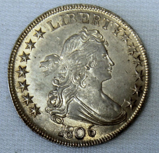 1806 Draped Bust Heraldic Eagle Reverse Half Dollar, Key Date