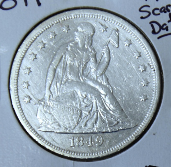 1849 Seated Liberty Dollar, Key Date