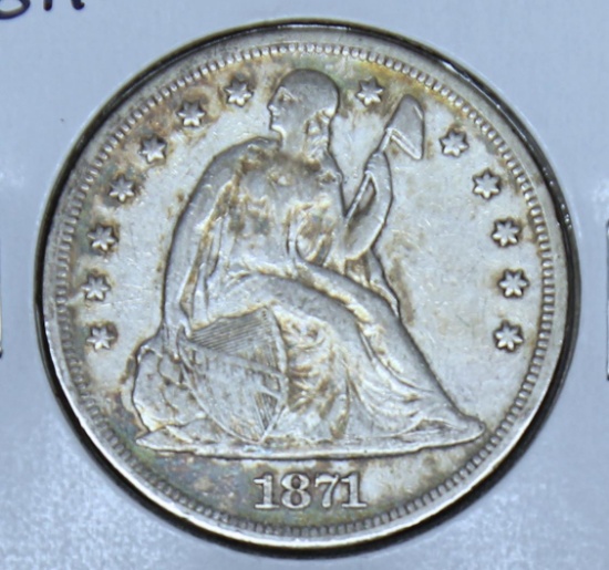 1871 Seated Liberty Dollar