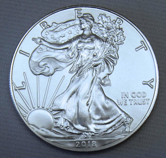 2018 Silver Eagle .999 Silver Bullion