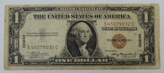 1935 A One Dollar Hawaii Silver Certificate