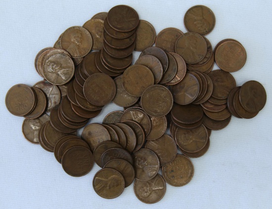 100 S Mint Mark Wheat Cents