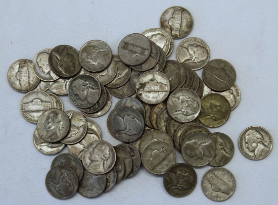 70 Silver Alloy Wartime Jefferson Nickels