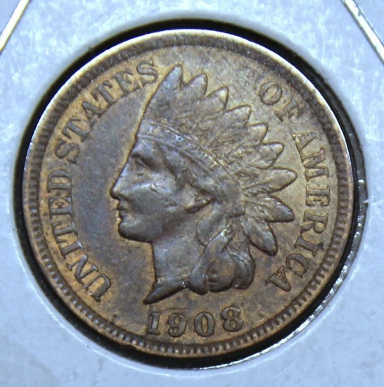 1908 S Indian Head Cent, Key Date
