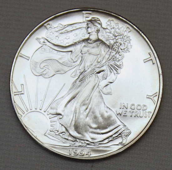 1994 Silver Eagle .999 Silver Bullion