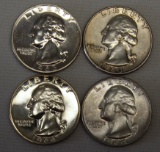 1963, 1963 D, 1964, 1964 D Washington Quarters