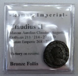 Roman Imperial Claudius II Bronze Follis Ancient Coin