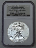 2006 P Reverse PF Silver Eagle Dollar 20th Anniversary Slab NGC PF69