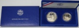 1986 U.S. Mint Liberty Commemorative Silver Half Dollar and Dollar