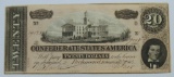 1864 Twenty Dollar Confederate States of America Note