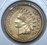 1863 Copper Nickel Indian Head Cent