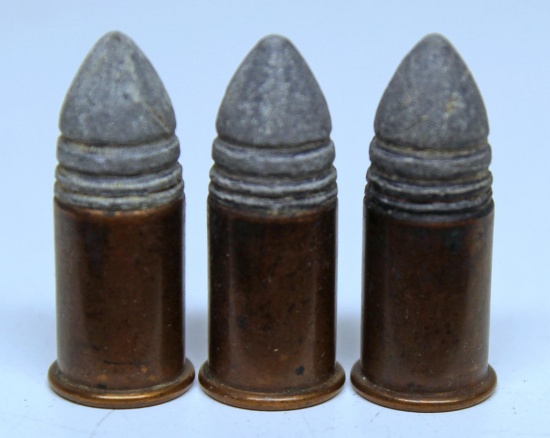3 .56-52 Spencer Rim Fire Collector Cartridges, U Headstamps